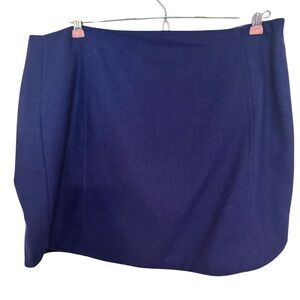 Banana Republic Factory Wool Blend Navy Blue Women's Mini Skirt, Size 10